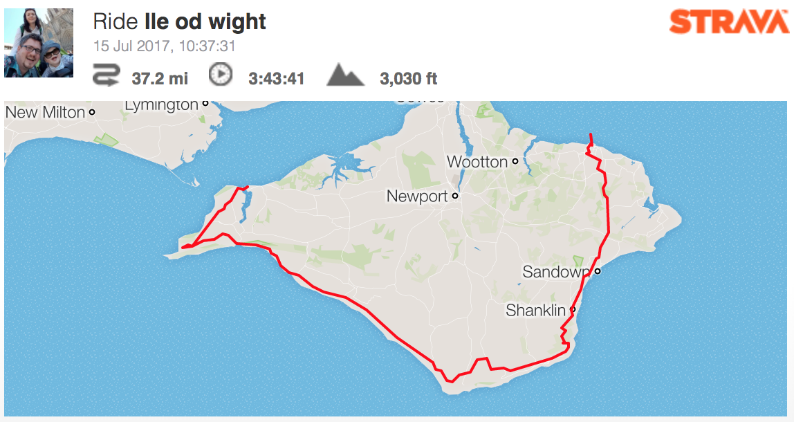 2017 300miles for data day 2 isle of wight