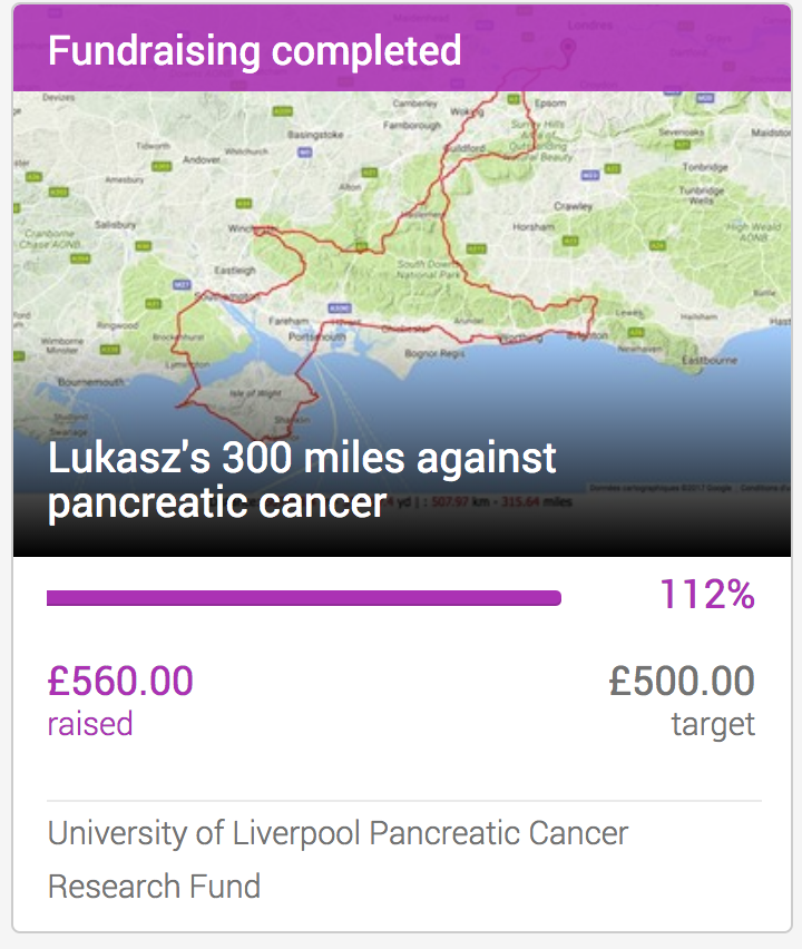 2017 Fundrising 300MilesForDad